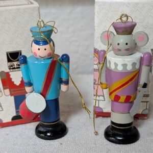 ISO In Search Of these 1984 Avon Wooden Drummer and Mouse King Ornaments